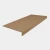 Roppe Light Duty Smooth Light Brown Rubber Stair Tread 60" Square Nose