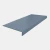 Roppe Light Duty Smooth Steel Blue Rubber Stair Tread 72" Square Nose