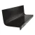 Roppe Vantage Circular Black 48" Rubber Stair Tread and Riser One Piece