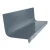 Roppe Vantage Circular Steel Blue 48" Rubber Stair Tread and Riser One Piece