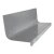 Roppe Vantage Circular Dolphin 48" Rubber Stair Tread and Riser One Piece