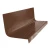 Roppe Vantage Circular Burnt Umber 48" Rubber Stair Tread and Riser One Piece