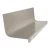 Roppe Vantage Circular Greige 60" Rubber Stair Tread and Riser One Piece