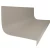 Roppe Hammered Greige 48" Rubber Stair Tread and Riser One Piece