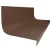 Roppe Hammered Brown 48" Rubber Stair Tread and Riser One Piece