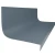 Roppe Hammered Steel Blue 60" Rubber Stair Tread and Riser One Piece