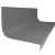 Roppe Hammered Battleship 60" Rubber Stair Tread and Riser One Piece