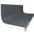 Roppe Hammered Slate 60" Rubber Stair Tread and Riser One Piece
