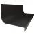 Roppe Hammered Black 72" Rubber Stair Tread and Riser One Piece