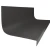 Roppe Hammered Charcoal 72" Rubber Stair Tread and Riser One Piece