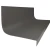 Roppe Hammered Somber 72" Rubber Stair Tread and Riser One Piece