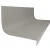 Roppe Hammered Ashen 72" Rubber Stair Tread and Riser One Piece