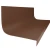Roppe Hammered Burnt Umber 72" Rubber Stair Tread and Riser One Piece