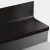 Tarkett Johnsonite Black Raised Round 60" One Piece Stair Tread Riser