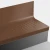 Tarkett Johnsonite Brown Raised Round 60" One Piece Stair Tread Riser