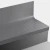 Tarkett Johnsonite Pewter Raised Round 60" One Piece Stair Tread Riser