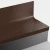 Tarkett Johnsonite Dark Brown Raised Round 72" One Piece Stair Tread Riser