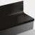 Tarkett Johnsonite Black Hammered 48" One Piece Stair Tread Riser