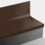 Tarkett Johnsonite Dark Brown Hammered 60" One Piece Stair Tread Riser