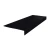 Flexco Black Dahlia 72 inch 550 Heavy Duty Radial Metal Reinforced Nose Rubber Stair Tread