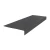 Flexco Graphite 72 inch 550 Heavy Duty Radial Metal Reinforced Nose Rubber Stair Tread