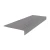 Flexco Gray 72 inch 550 Heavy Duty Radial Metal Reinforced Nose Rubber Stair Tread