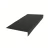 Flexco Hammered 72 inch Black Brown 900 Heavy Duty Rubber Stair Tread Adjustable Nose