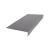 Flexco Hammered 72 inch Gray 900 Heavy Duty Rubber Stair Tread Adjustable Nose
