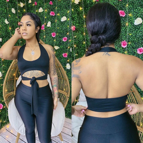 Black Halter Top Black Halter Top