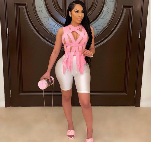 Pink Bandage Top Pink Bandage Top