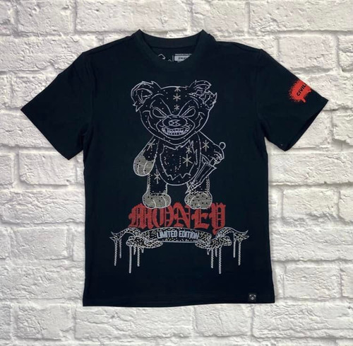 Money Bear Rhinestone Tee Money Bear Rhinestone Tee