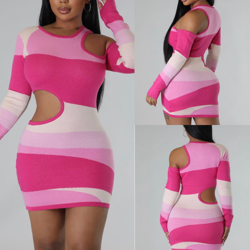 Khia Dress ( Pink Combo) Khia Dress ( Pink Combo)