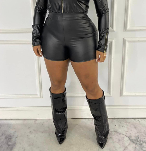 Leather Shorts (Black) Leather Shorts (Black)