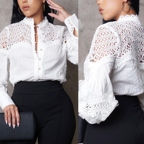 Around Milano Blouse (White) Around Milano Blouse (White)