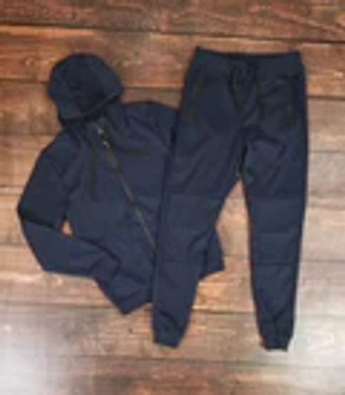 Solid Tech Fleece Set (Navy) Solid Tech Fleece Set (Navy)