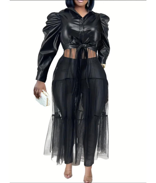 Puff Shoulder Top (Blk) Puff Shoulder Top (Blk)