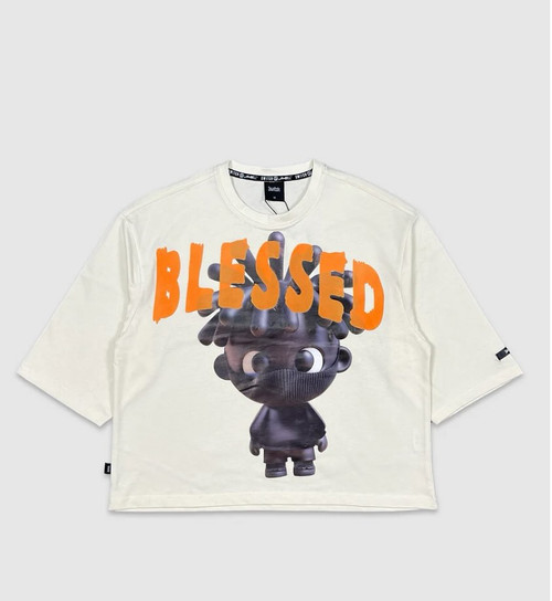 Blessed Crop Tee (Cream Blessed Crop Tee (Cream