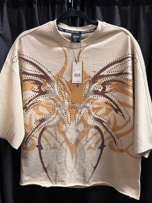 Let Your Faith Crop Tee (Tan) Let Your Faith Crop Tee (Tan)