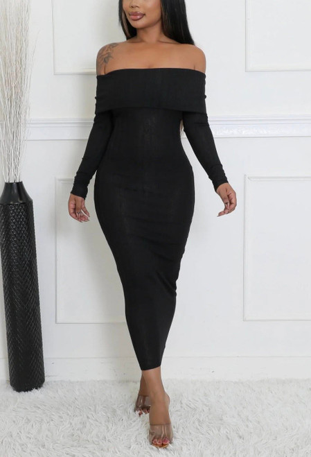 Pace Yourself Dress (Black)