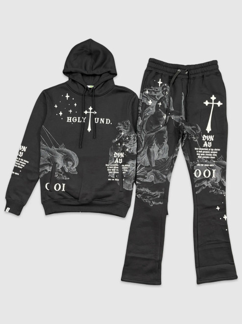 Divine Aure Hoody & Jogger Set (Blk)