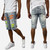 Men Rhinestone Denim Shorts