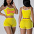 Teasing You Short Set (Yellow)