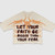 Let Your Faith Crop Tee (Tan)