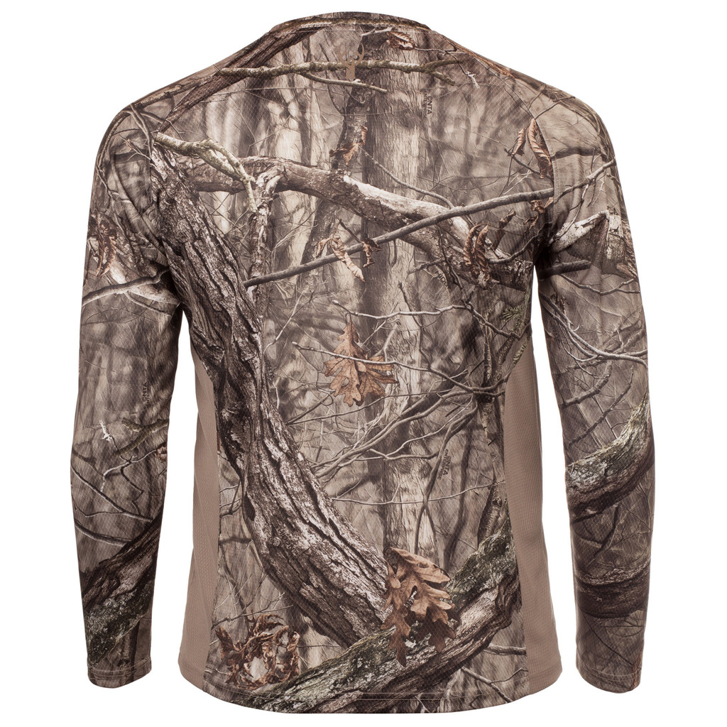Rear view: Hidd'n® Long Sleeve Shirt - Relaxed fit.