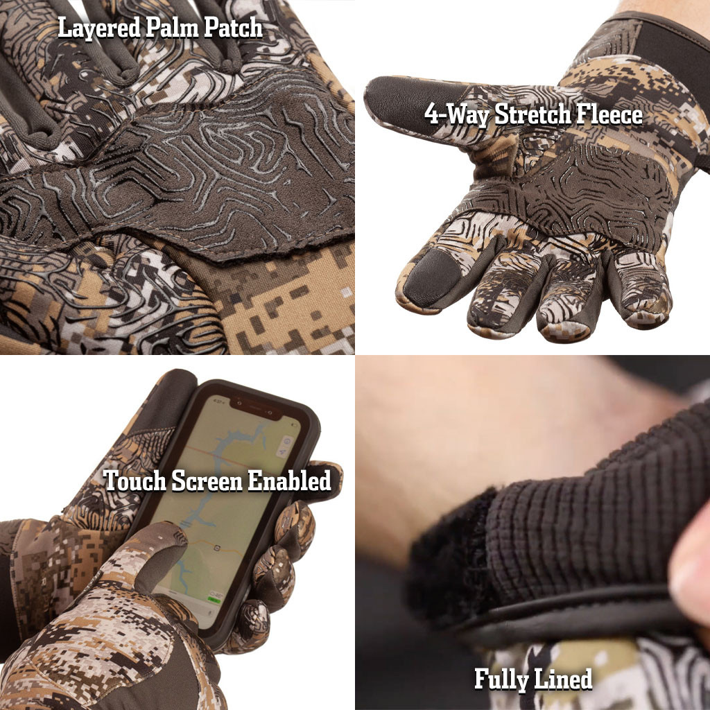 Men's Ansted Lined Hunting Glove Disruption - Huntworth Gear