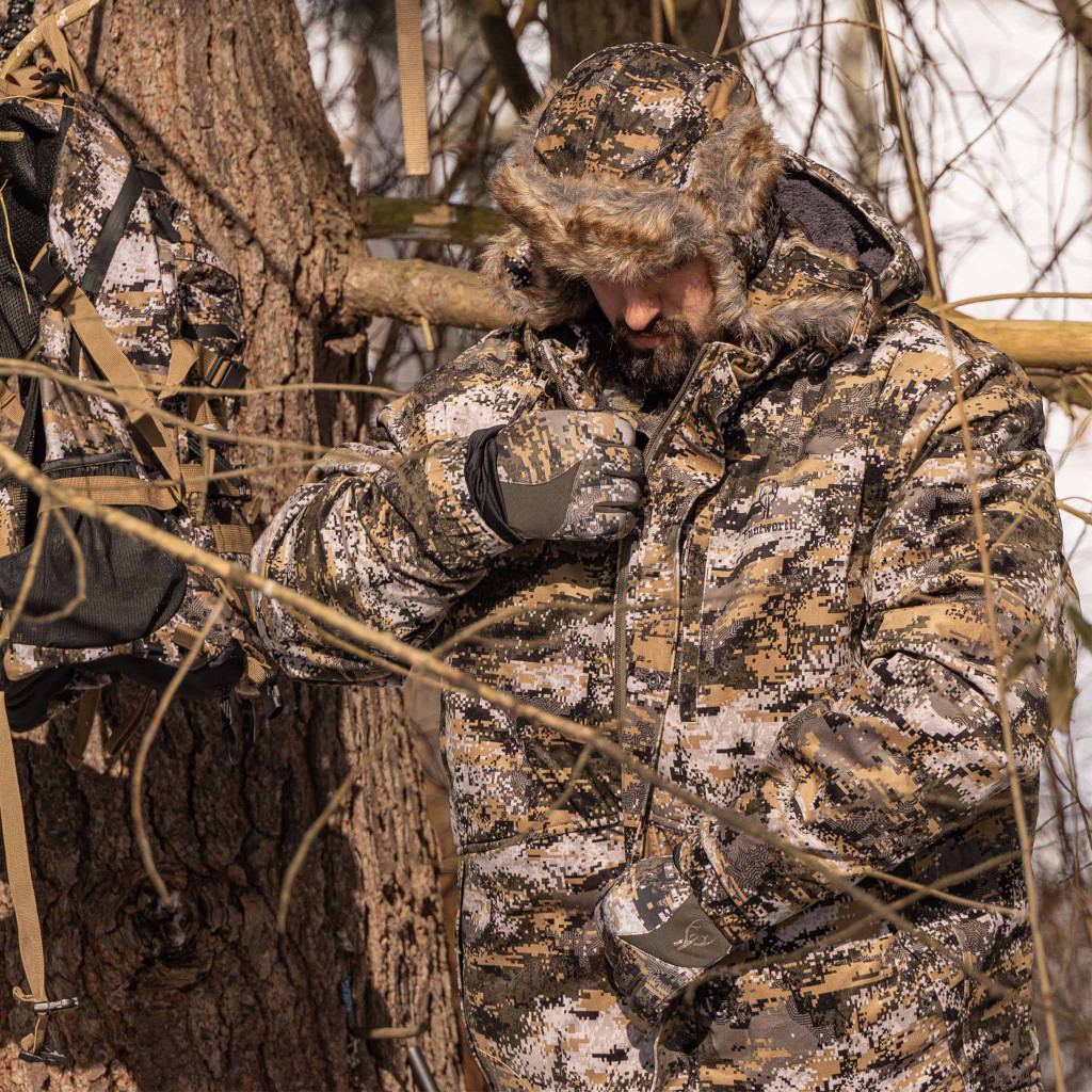 Fleece lined shop camo jacket