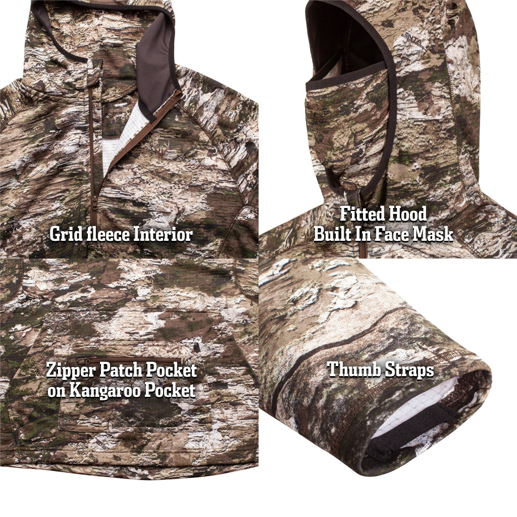 Men's Shelton Midweight Hunting Hoodie Tarnen - Huntworth Gear