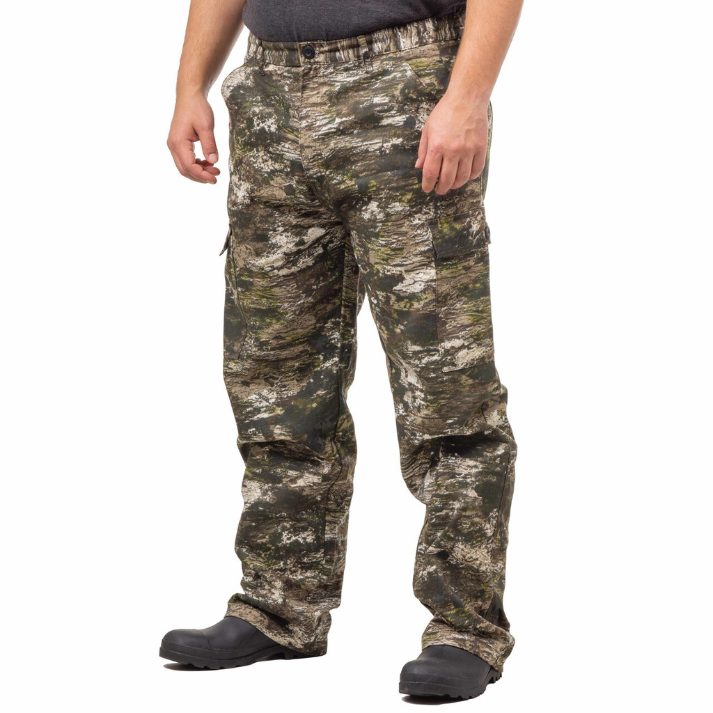 Men's Camo Cargo Pants Classic Stretch Regular Fit Ankle Length Hunting Pant  Casual Multi Pockets Military Army Work Pants 