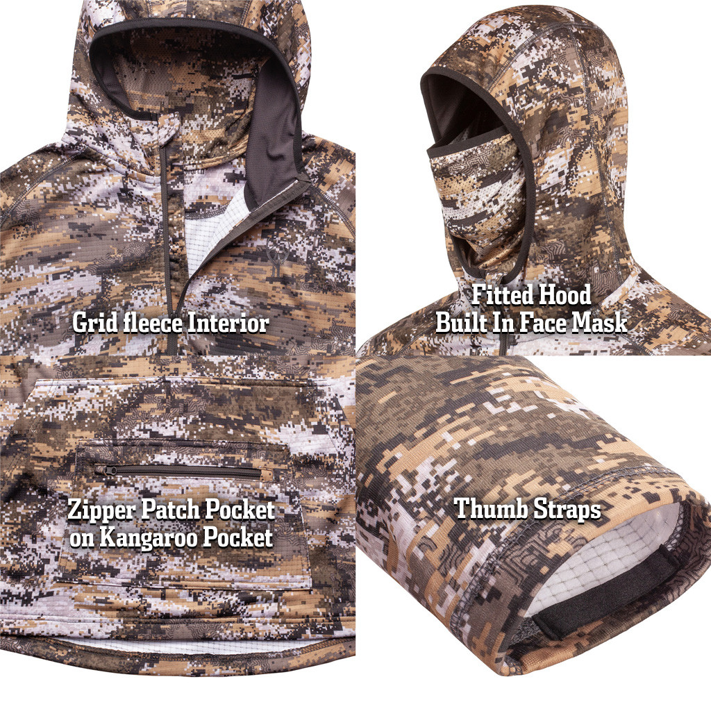Men's Shelton Midweight Hunting Hoodie Disruption - Huntworth Gear