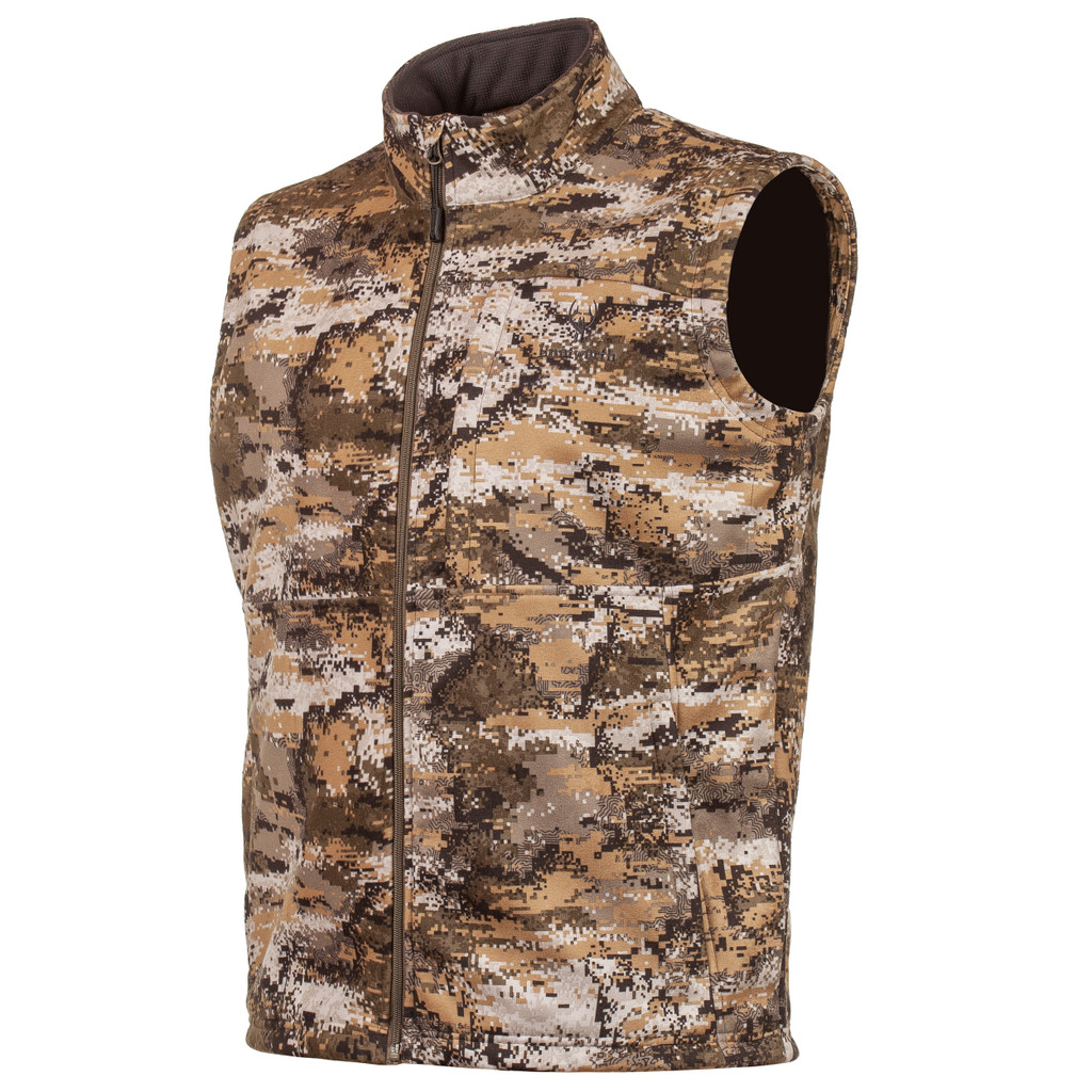 Men's Disruption® pattern Midweight Windproof hunting vest.